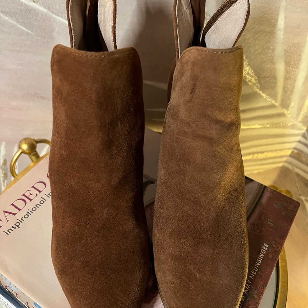Brown Suede Ankle Boots